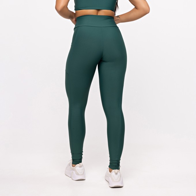 Legging Básica com Bolso - Esmeralda