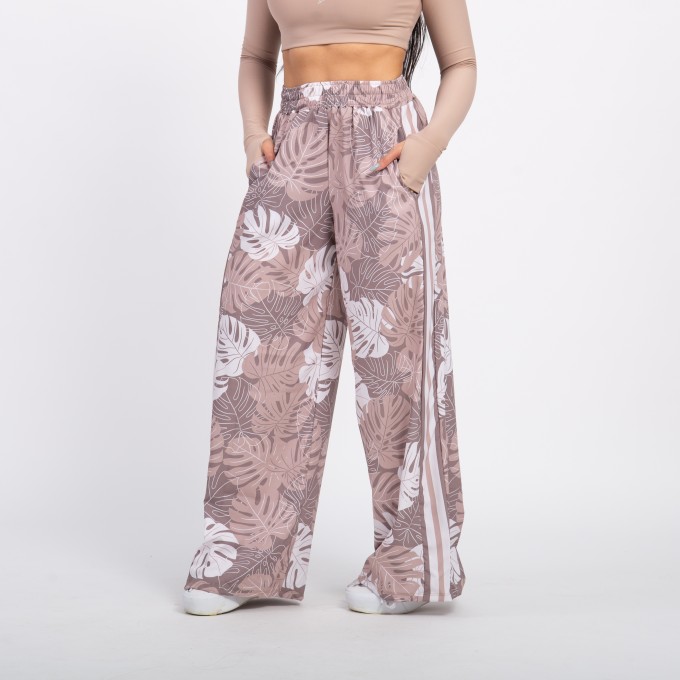 Calça Sport High Tech Estampada - Costela Nude