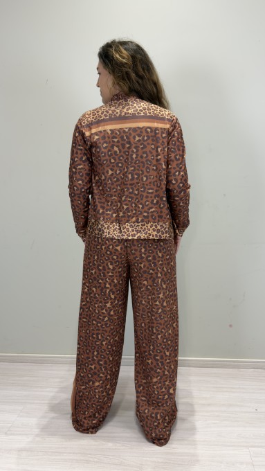 Calça Sport High Tech Estampada - Onça Chocolate