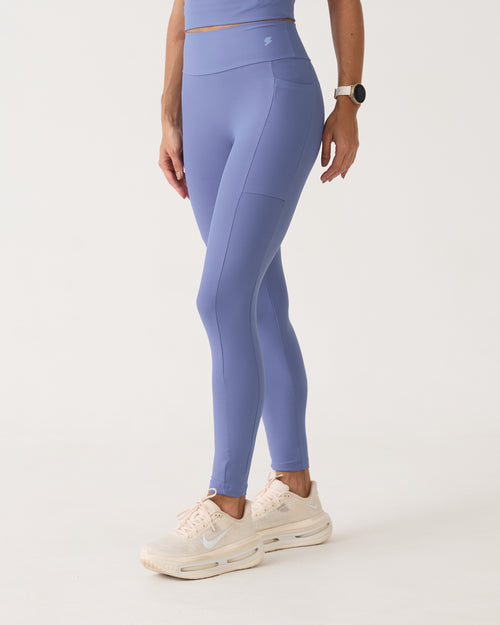 Legging com Bolso Run - Azul Seco