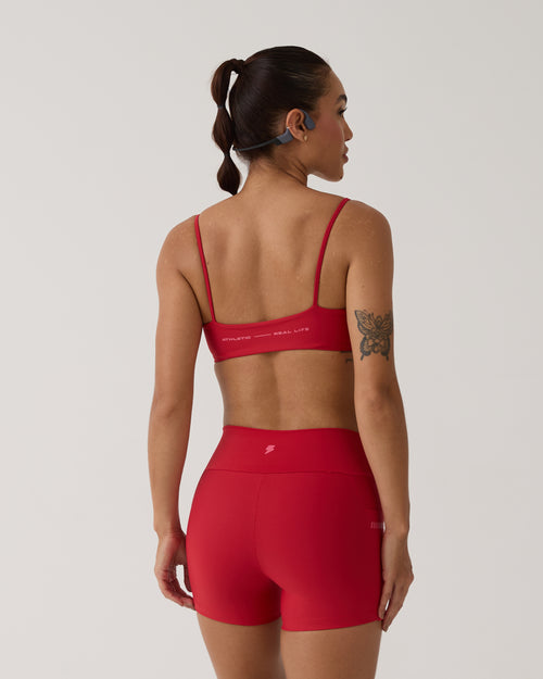 Short com Bolso Run Club - Vermelho