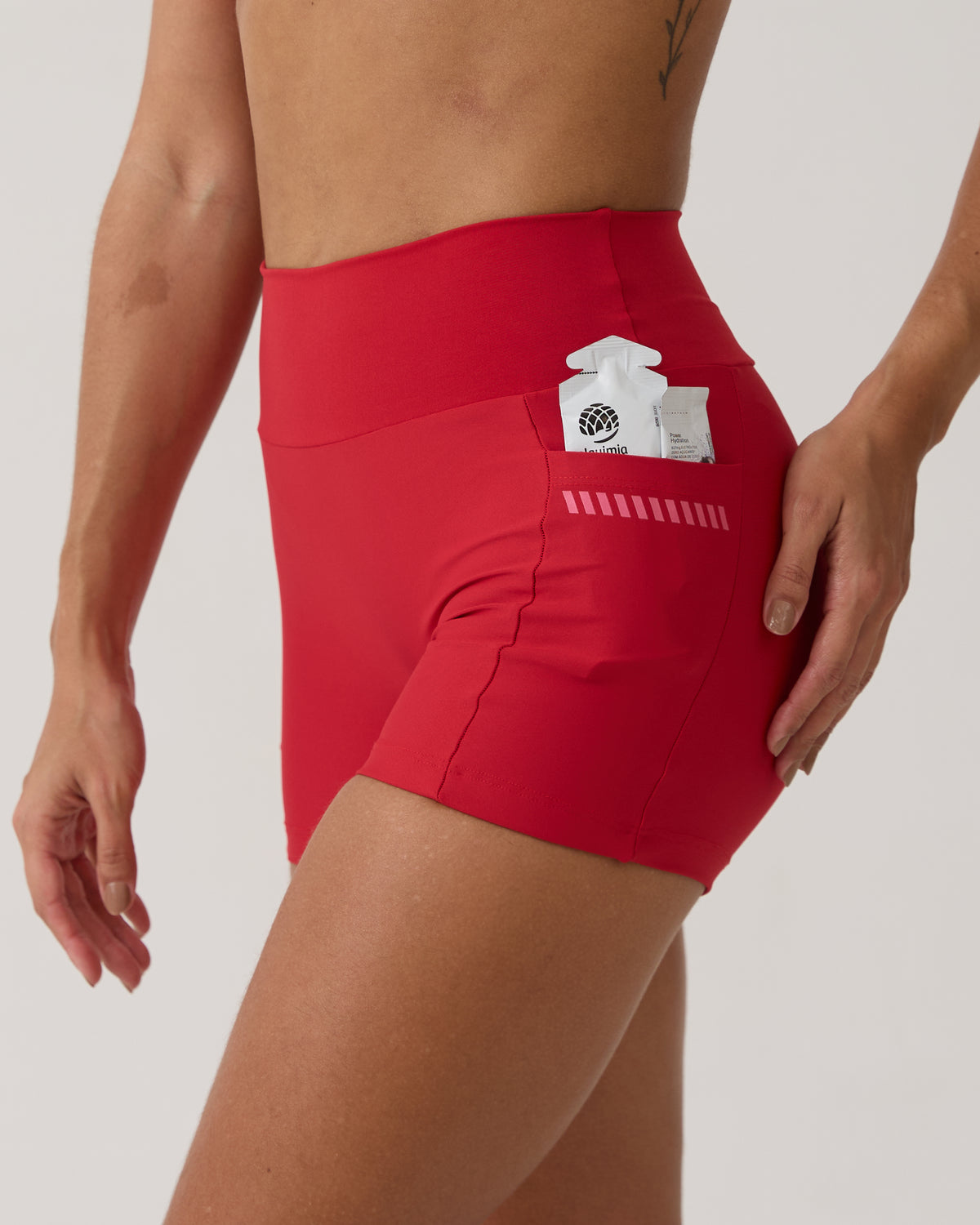 Short com Bolso Run Club - Vermelho