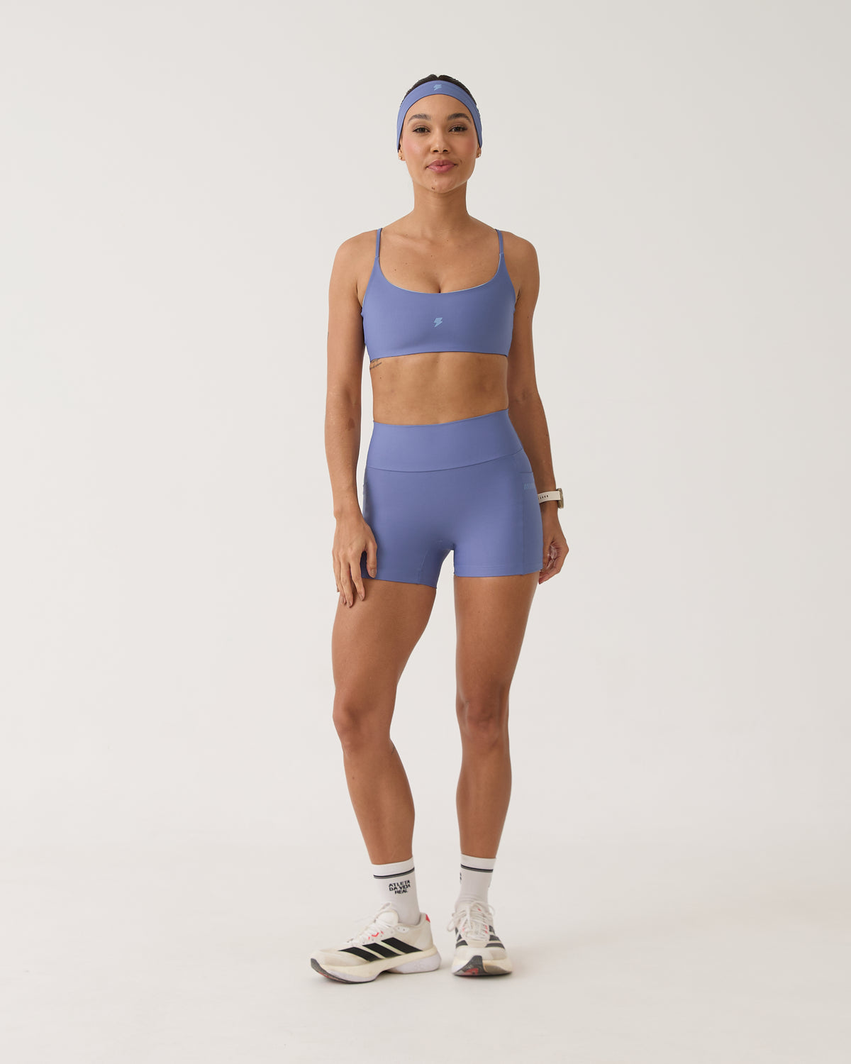 Short com Bolso Run Club - Azul Seco