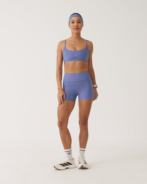 Short com Bolso Run Club - Azul Seco