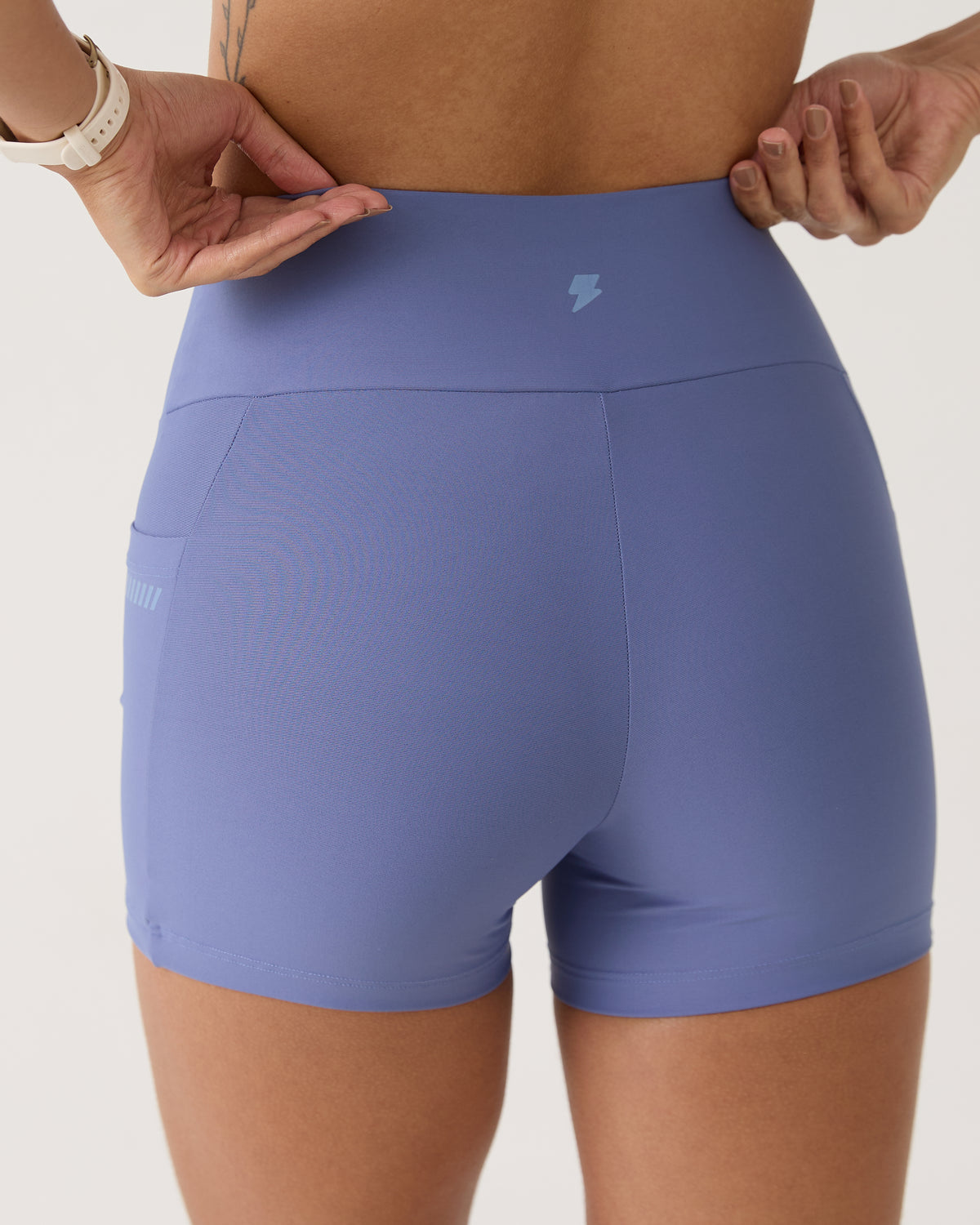 Short com Bolso Run Club - Azul Seco