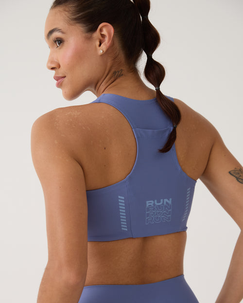 Top Nadador Bolso Run Club - Azul Seco