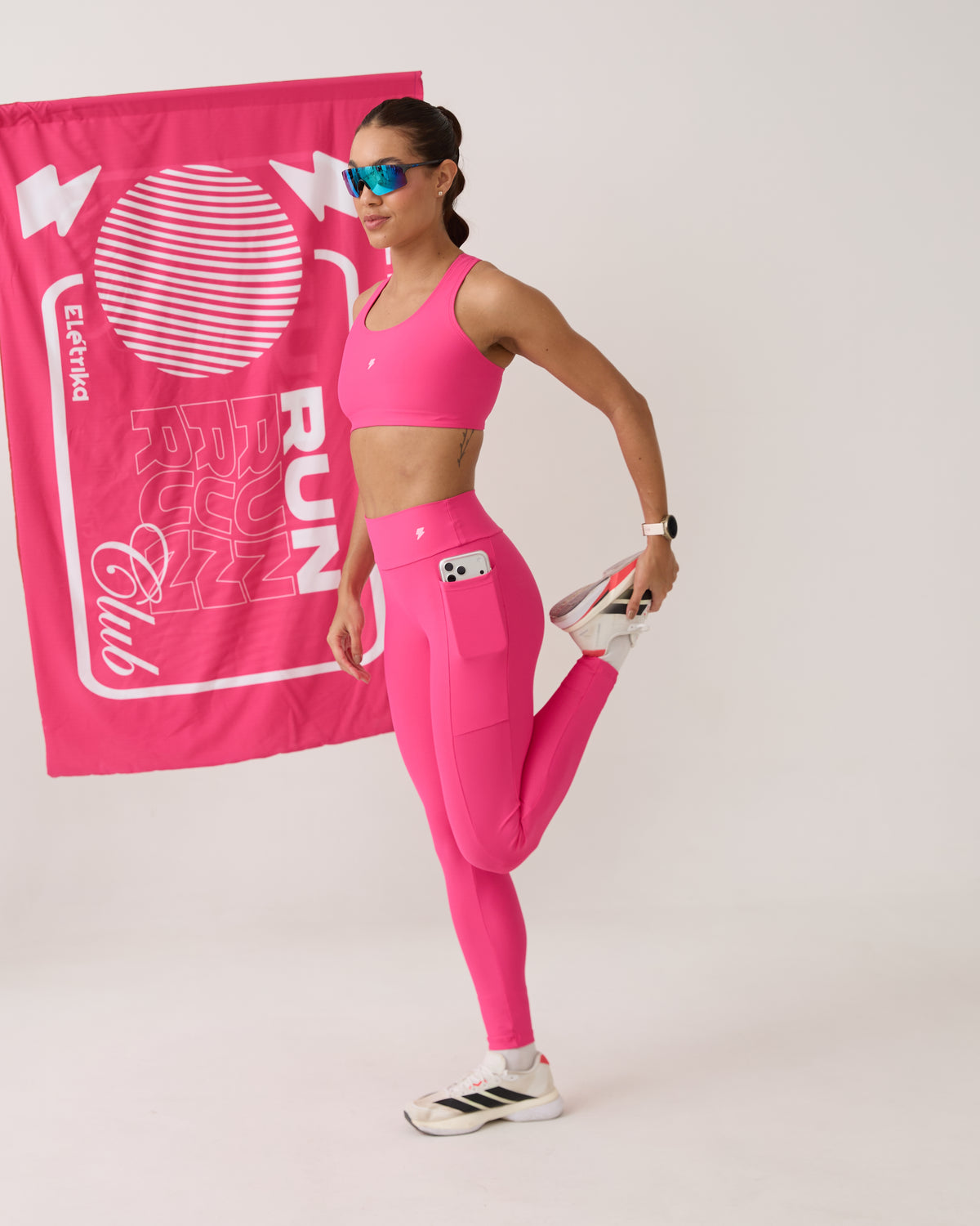 Legging com Bolso Run - Pink
