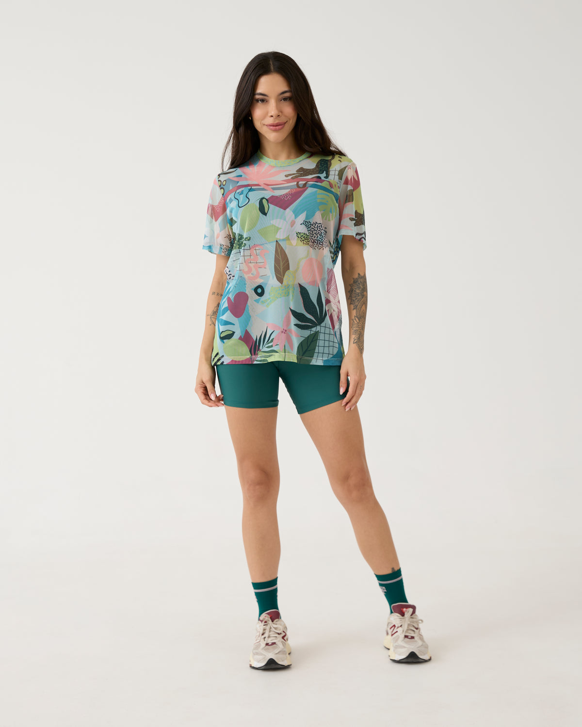 Camisão de Tule Estampado - Organic