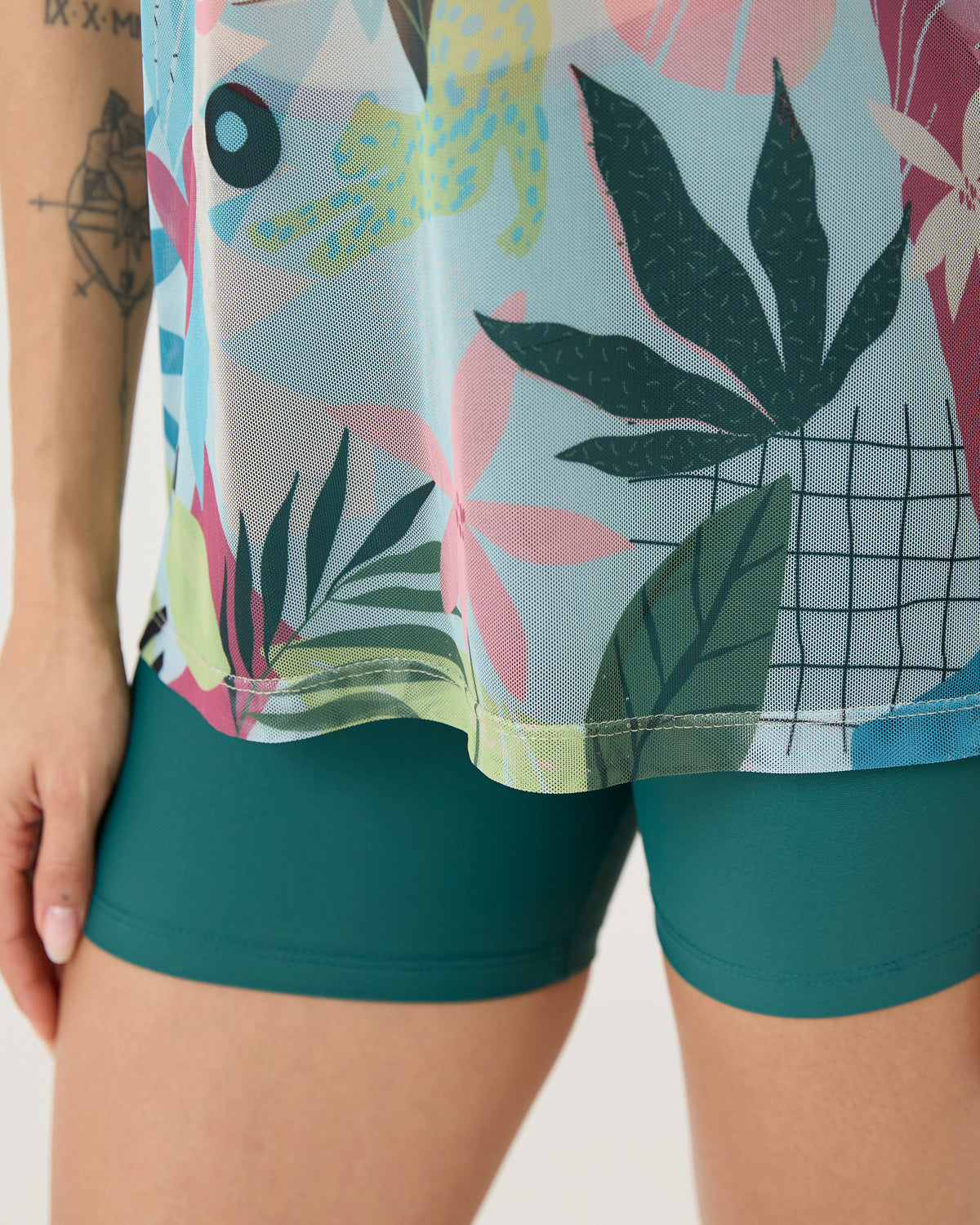 Camisão de Tule Estampado - Organic