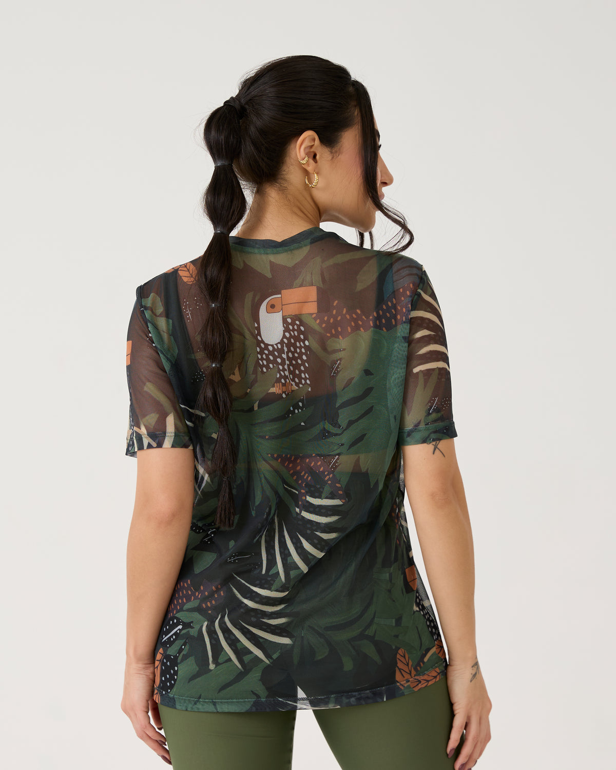 Camisão de Tule Estampado - Tucano