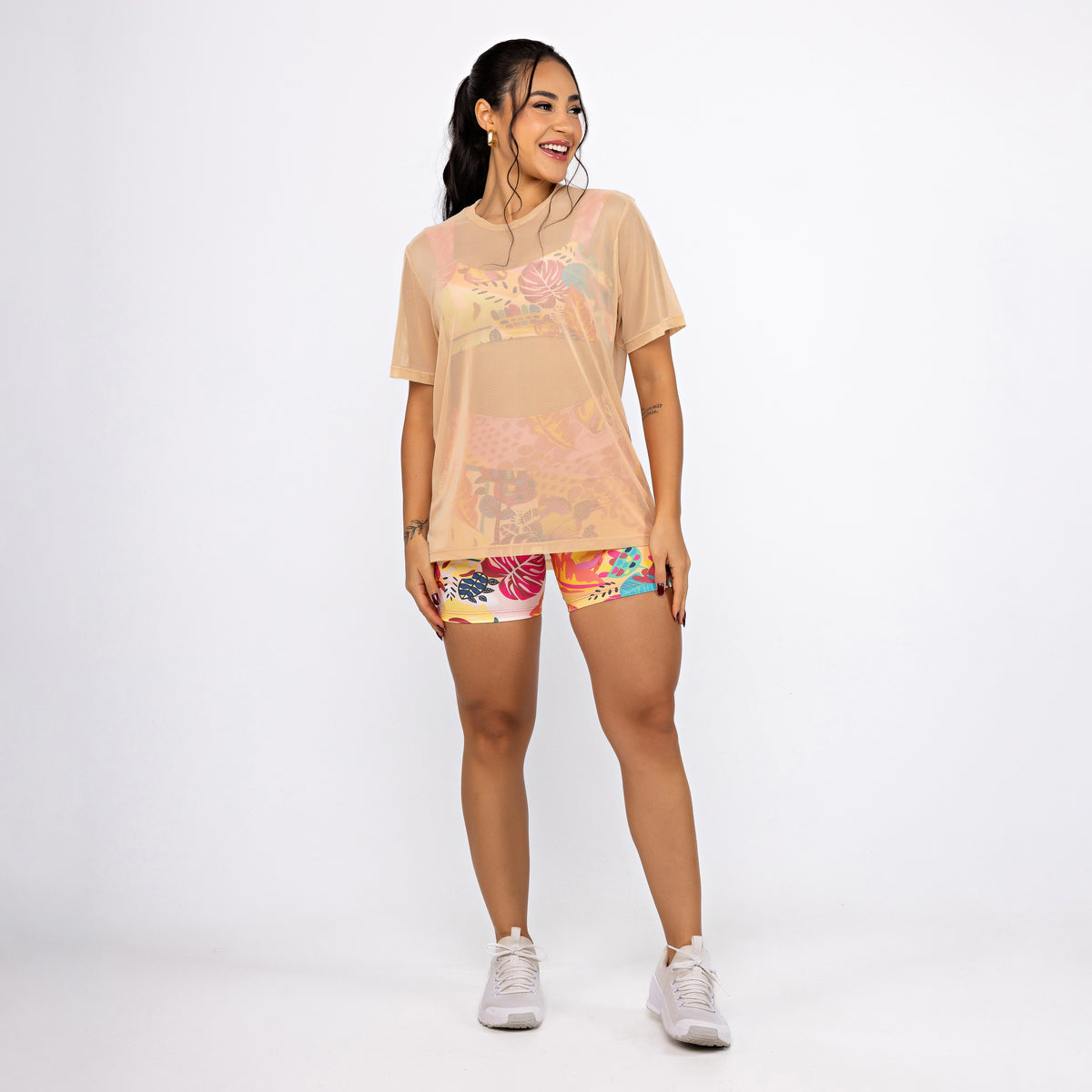 Camisão de Tule - Caramelo Claro