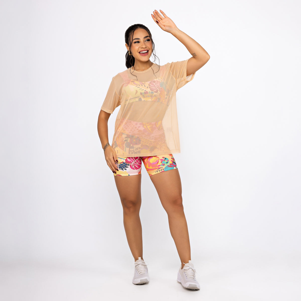 Camisão de Tule - Caramelo Claro