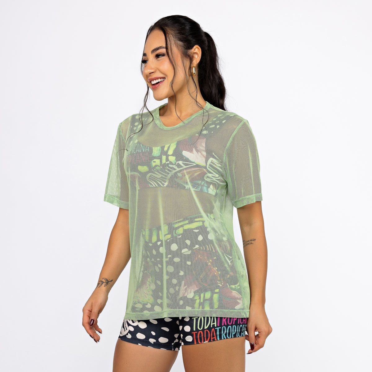 Camisão de Tule - Menta