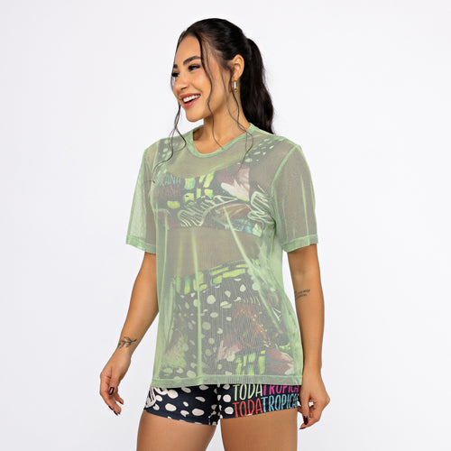 Camisão de Tule - Menta
