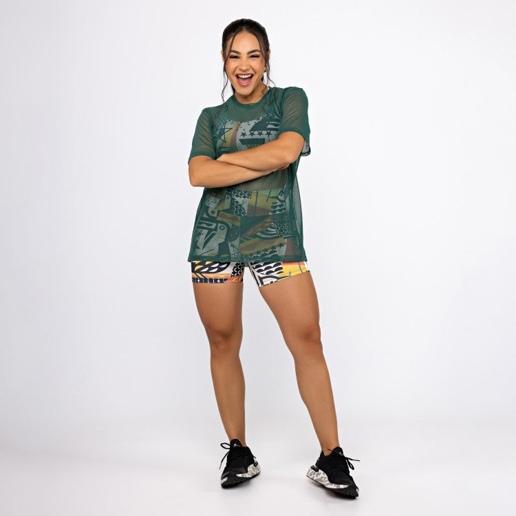 Camisão de Tule - Verde Jungle