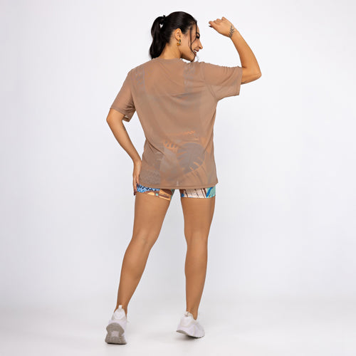 Camisão de Tule - Caramelo Claro