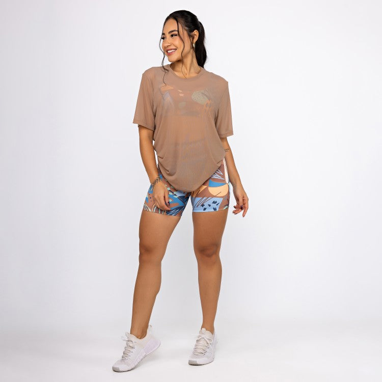 Camisão de Tule - Caramelo Claro