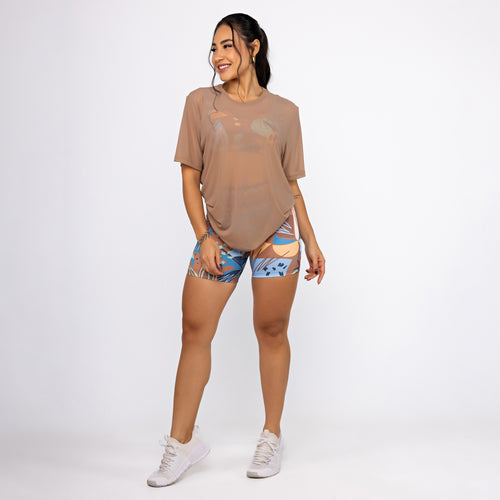 Camisão de Tule - Caramelo Claro
