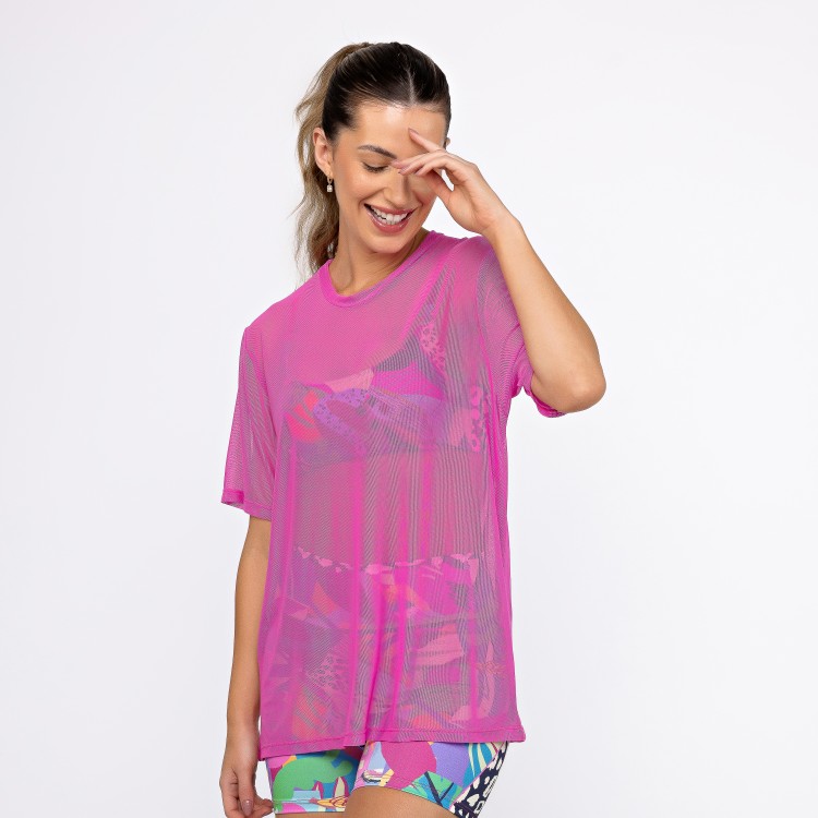 Camisão de Tule - Pink Supreme