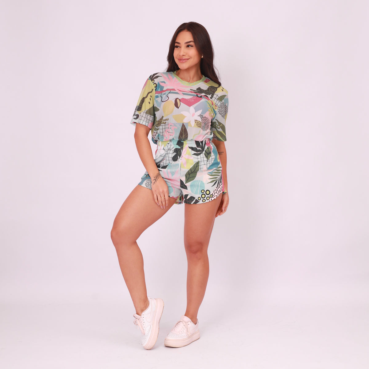 Camisão de Tule Estampado - Organic