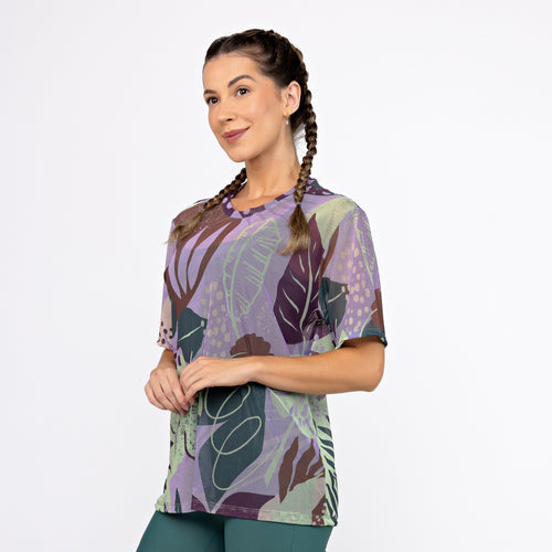 Camisão de Tule Estampado - Liberty Leafs