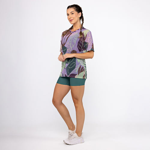 Camisão de Tule Estampado - Liberty Leafs