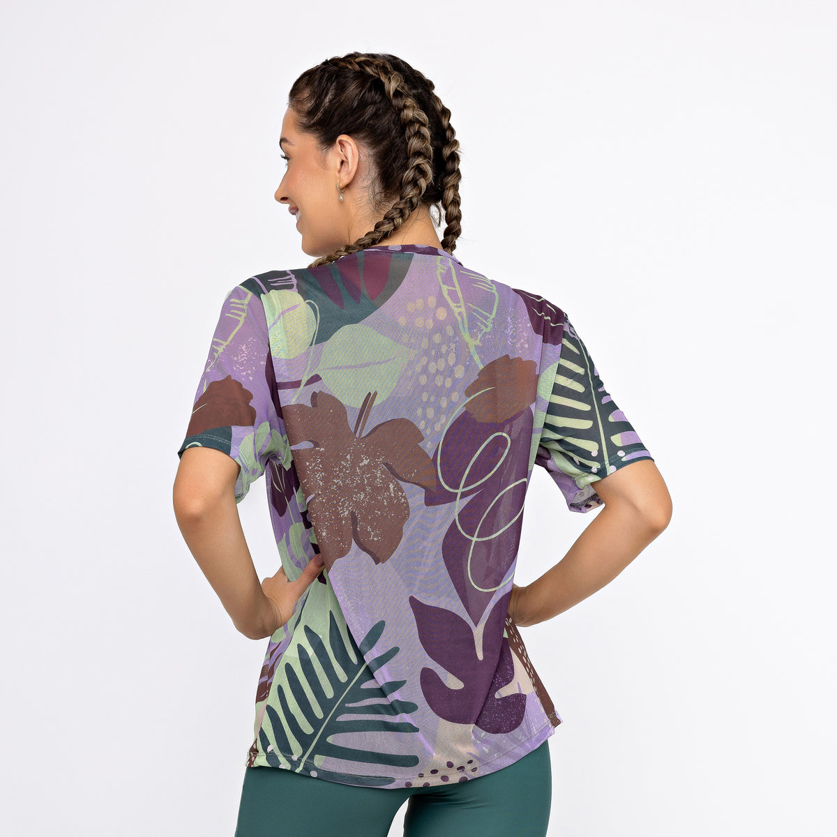 Camisão de Tule Estampado - Liberty Leafs