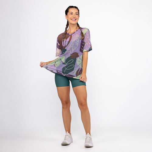 Camisão de Tule Estampado - Liberty Leafs