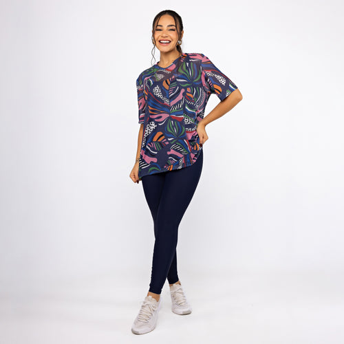 Camisão de Tule Estampado - Costela Pop