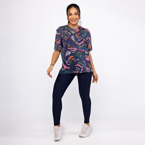 Camisão de Tule Estampado - Costela Pop