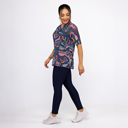 Camisão de Tule Estampado - Costela Pop