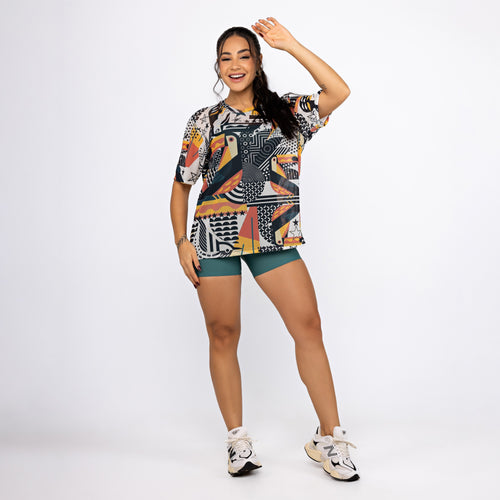 Camisão de Tule Estampado - Tucano