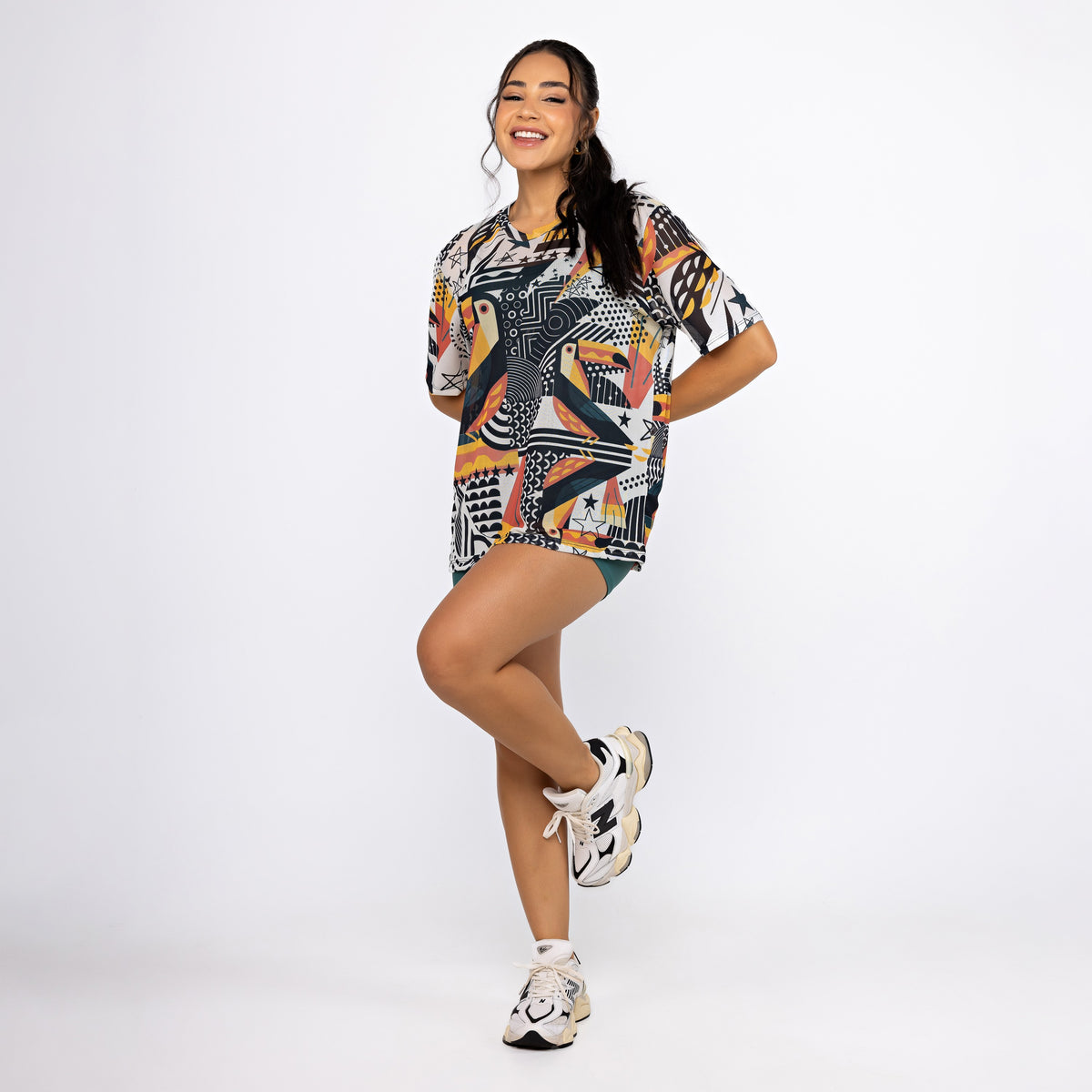 Camisão de Tule Estampado - Tucano P &amp;amp; B