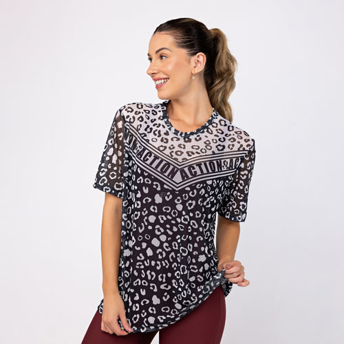 Camisão de Tule Estampado - Panther Action