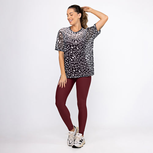 Camisão de Tule Estampado - Panther Action