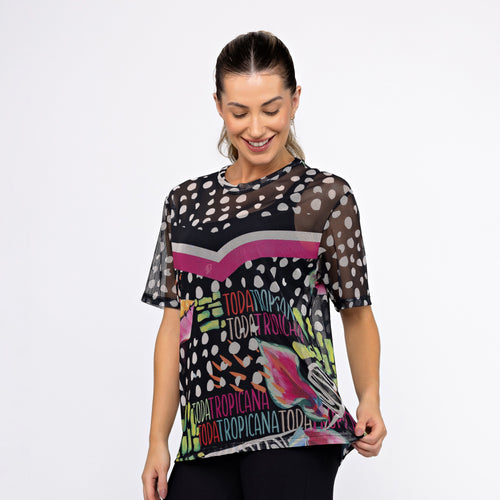 Camisão Estampado - Tropicana