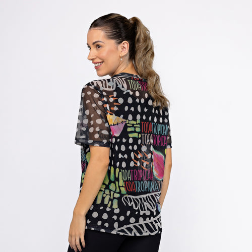 Camisão Estampado - Tropicana