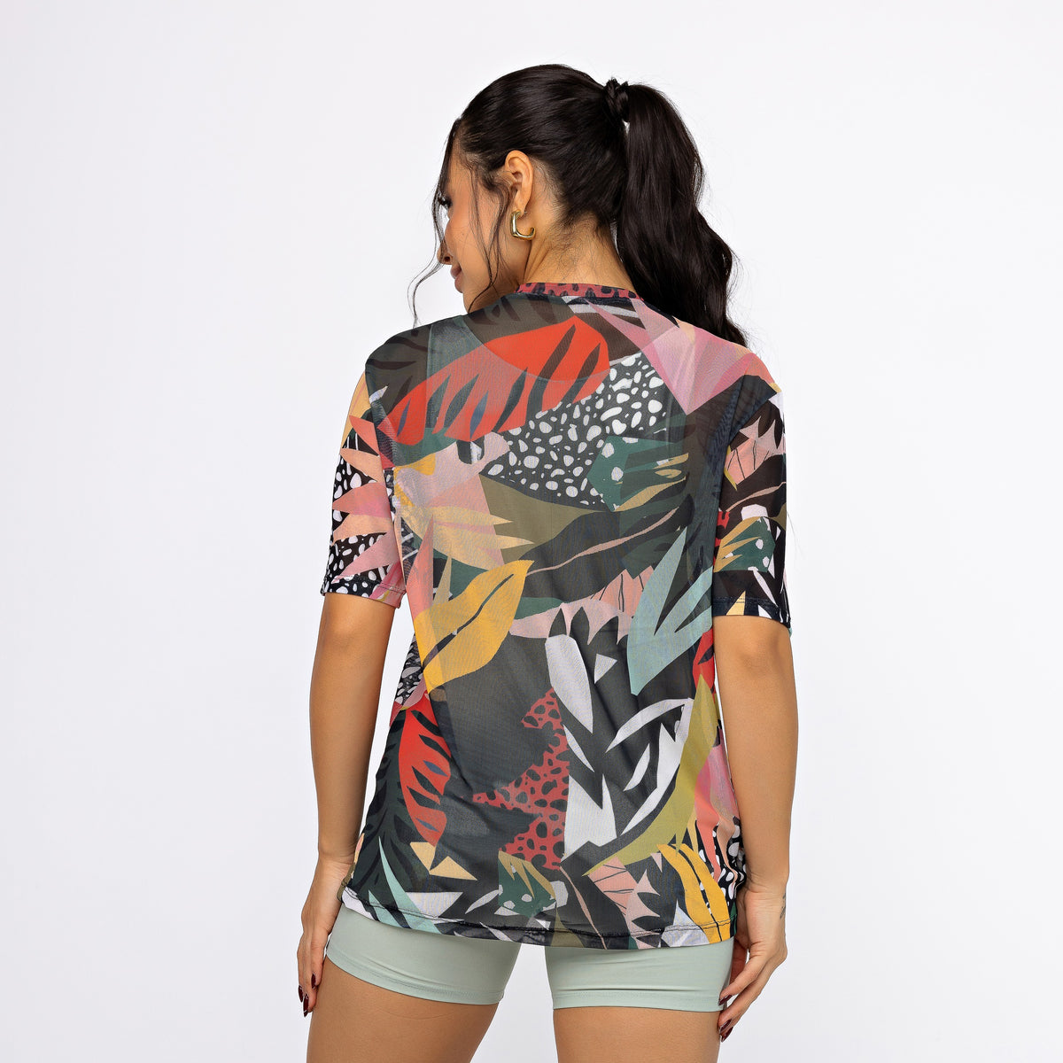 Camisão De Tule Estampado - Picasso