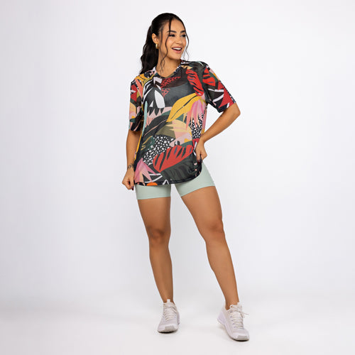Camisão De Tule Estampado - Picasso