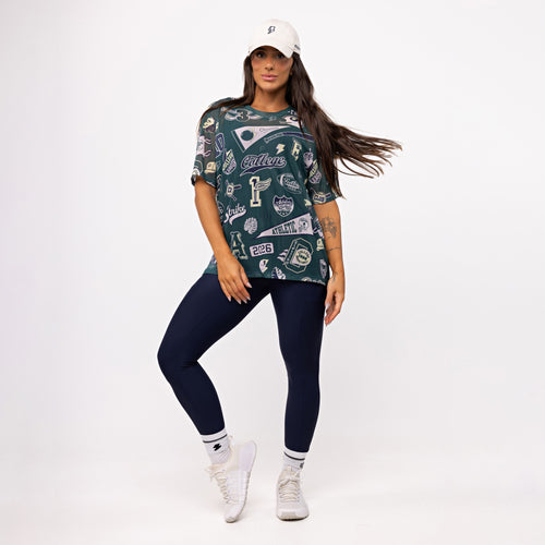 Camisão de Tule Estampado - College
