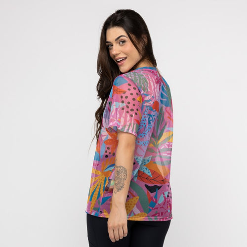 Camisão de Tule Estampado - Onça Pop
