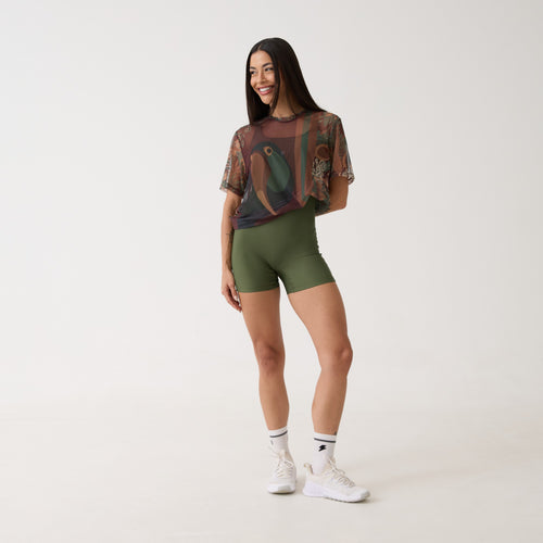 Camisão de Tule Estampado - Terra Nativa