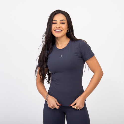 Blusa Baby Look Comfort - Oceano