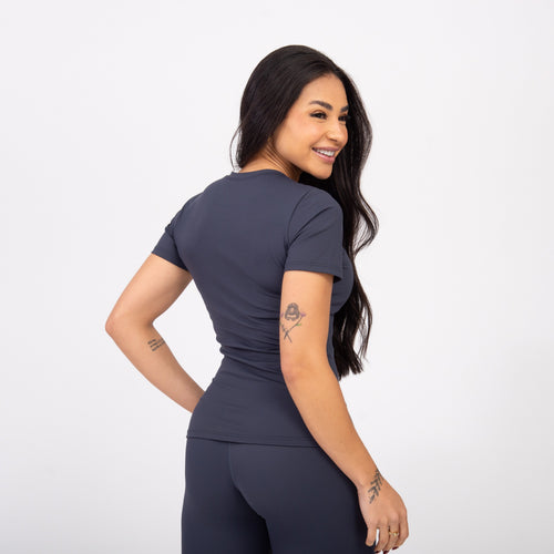 Blusa Baby Look Comfort - Oceano