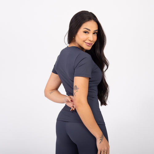 Blusa Baby Look Comfort - Oceano