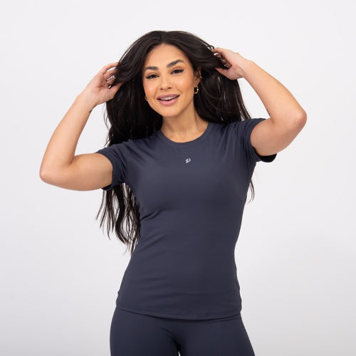 Blusa Baby Look Comfort - Oceano