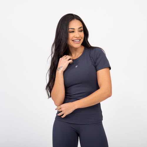 Blusa Baby Look Comfort - Oceano