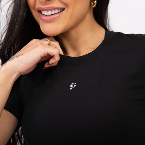 Blusa Baby Look Comfort - Preto