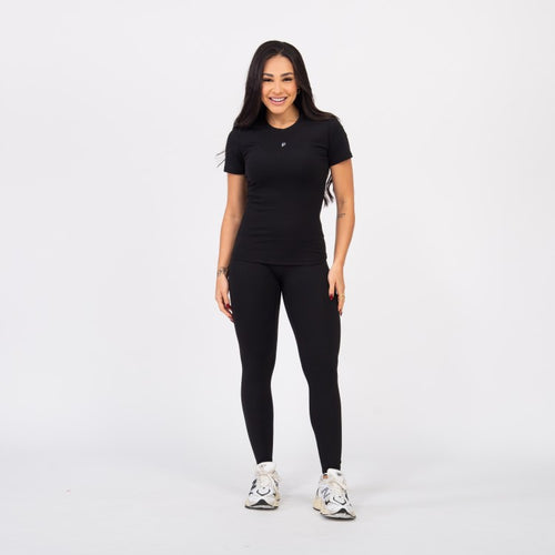 Blusa Baby Look Comfort - Preto