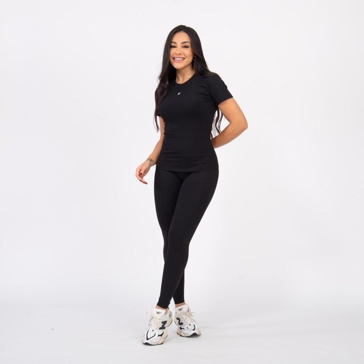 Blusa Baby Look Comfort - Preto